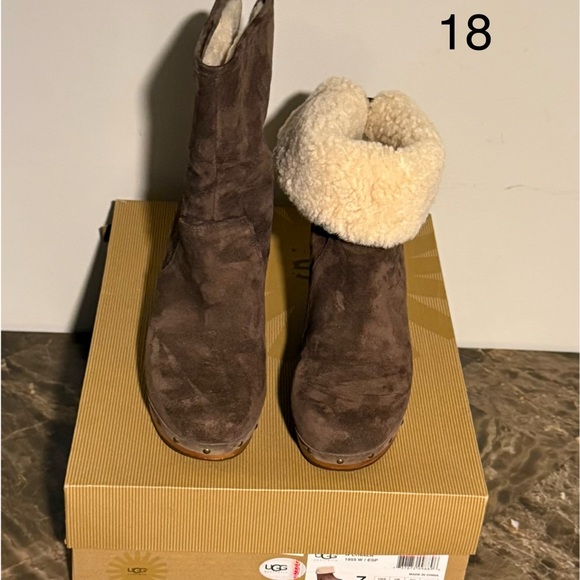 UGG Australia Lynnea Foldable Suede Boots. Brand New and In Original Packaging. - Picture 2 of 4